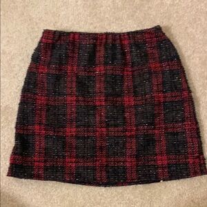 Art Class Red and Black Mini Pencil Skirt
